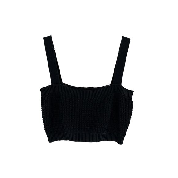 Loulou Studio 'Senna' Black Cotton Tank Top Size L - Picture 2 of 4